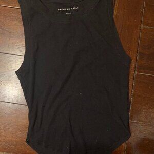Black American Eagle Outfitters crop tank top